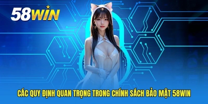 Các quy định quan trọng trong chính sách bảo mật 58WIN