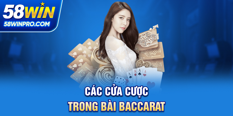Các cửa cược trong bài Baccarat