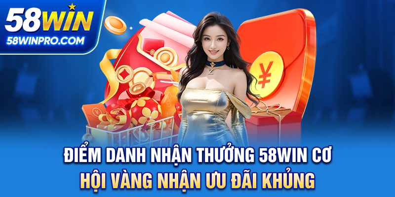 Điểm Danh Nhận Thưởng 58WIN - Cơ Hội Vàng Nhận Ưu Đãi Khủng